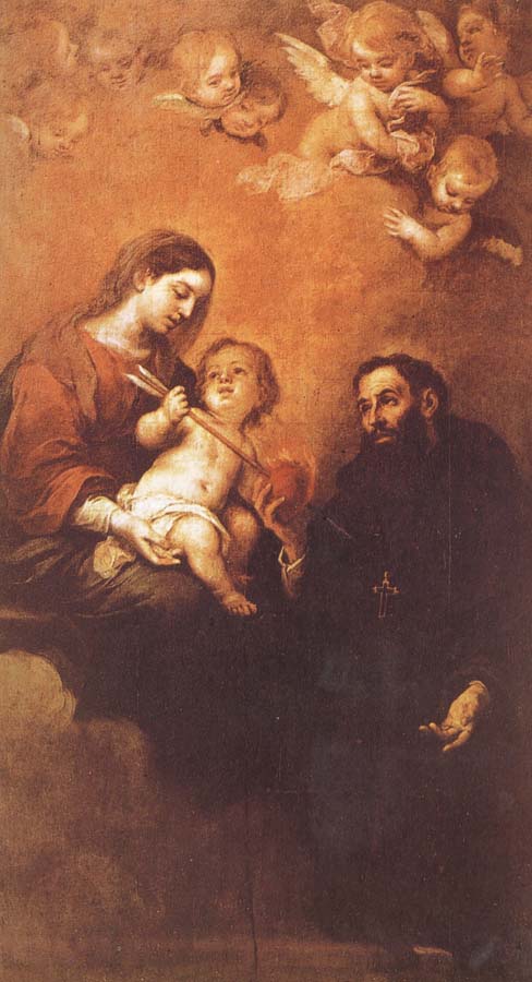 Bartolome Esteban Murillo St. Augustine and Our Lady and Son